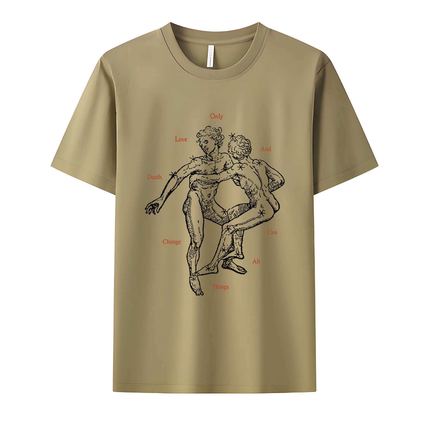 Love And Death Tee Neck Short-Sleeve T-Shirt Soft & Breathable