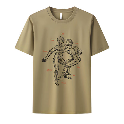 Love And Death Tee Neck Short-Sleeve T-Shirt Soft & Breathable