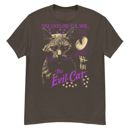 The Evil Cat Crew Neck Short-Sleeve T-Shirt Soft & Breathable