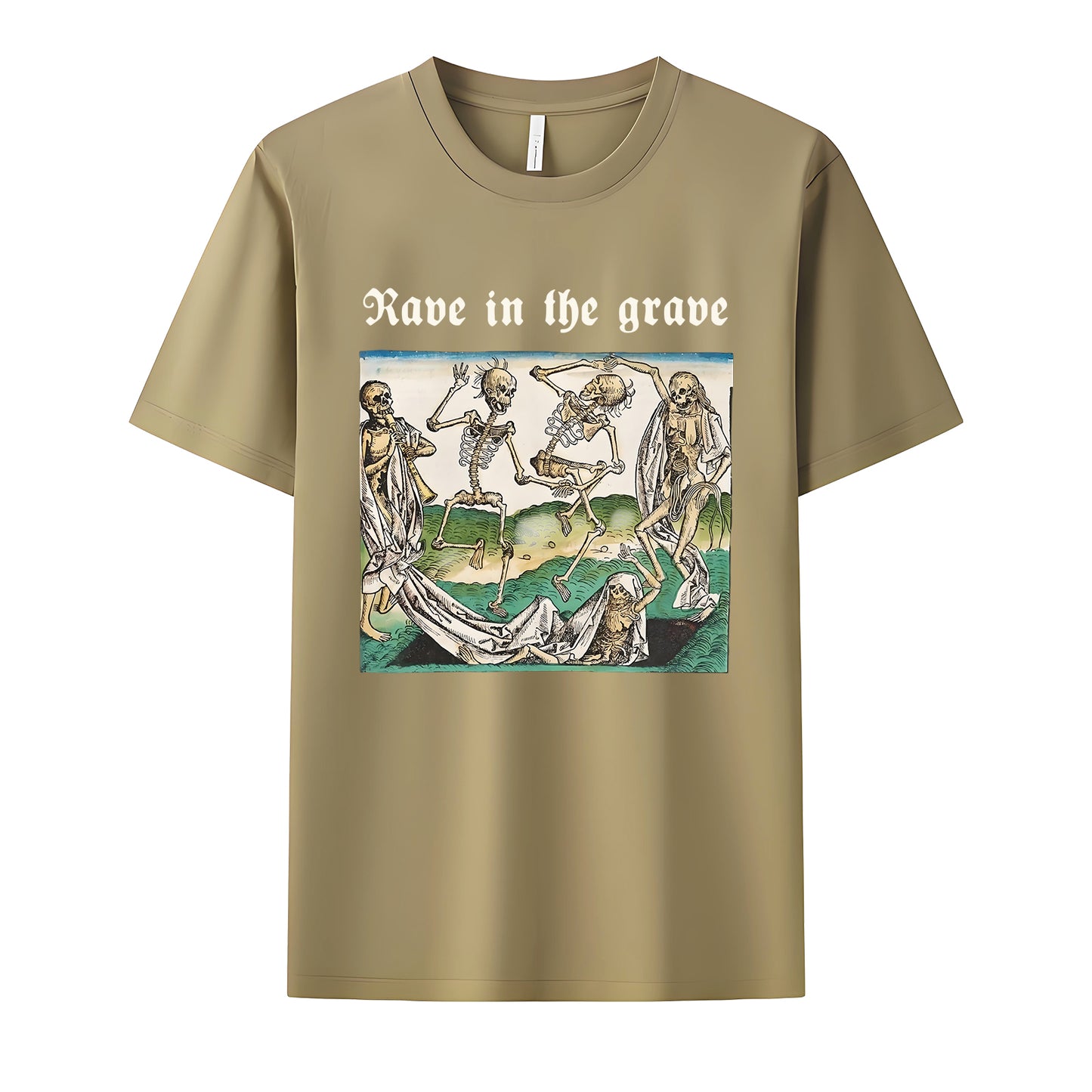 Rave in the Grave Neck Short-Sleeve T-Shirt Soft & Breathable