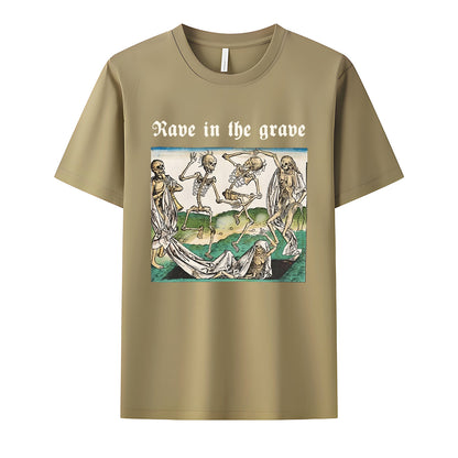 Rave in the Grave Neck Short-Sleeve T-Shirt Soft & Breathable