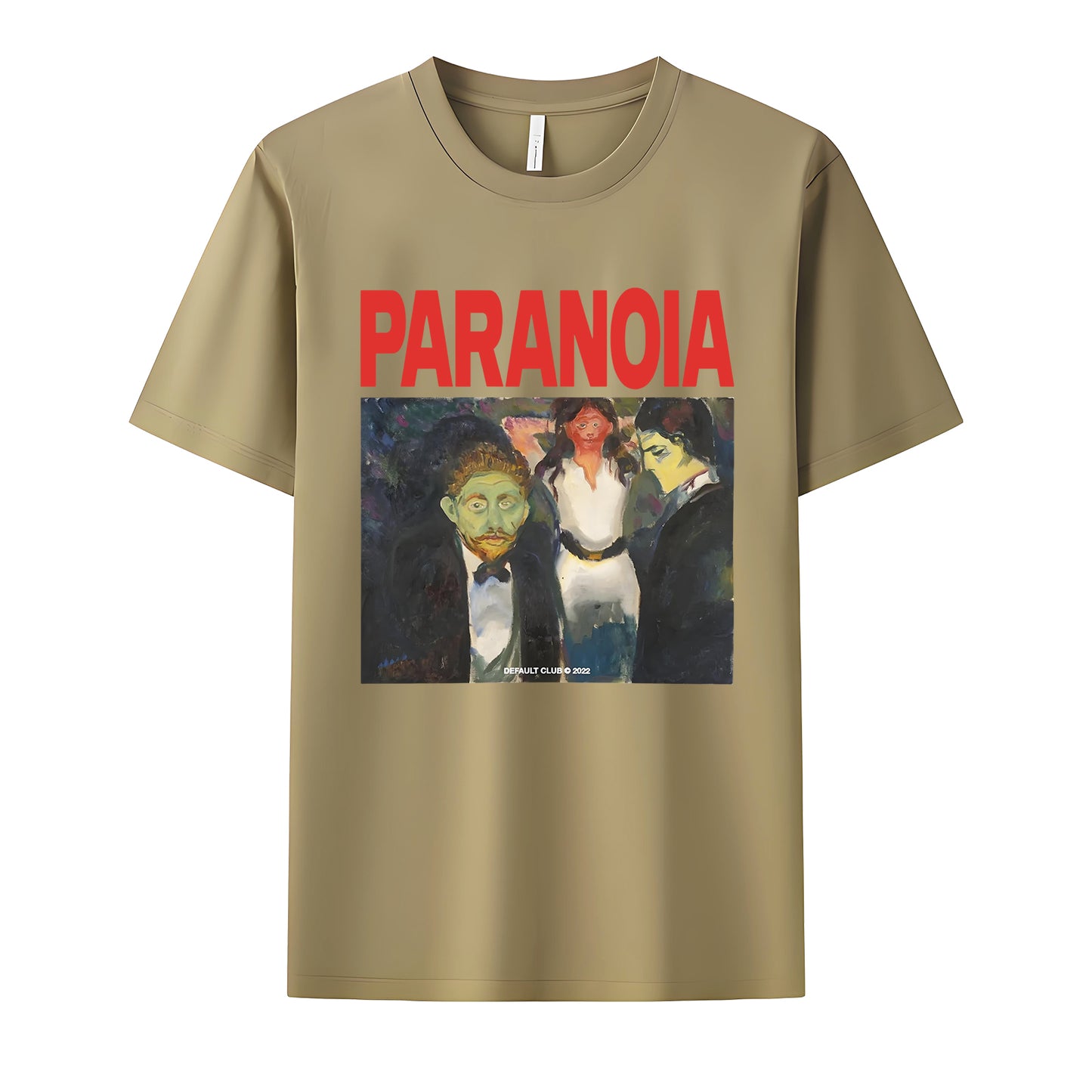 Paranoia Neck Short-Sleeve T-Shirt Soft & Breathable
