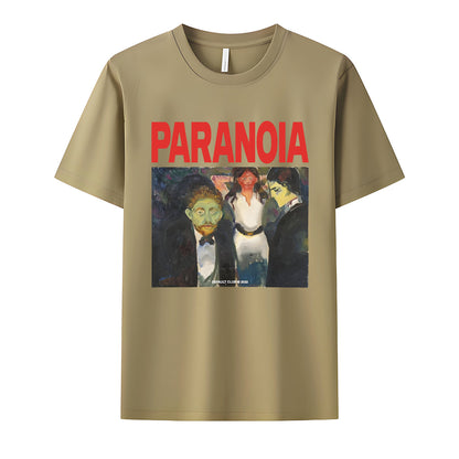 Paranoia Neck Short-Sleeve T-Shirt Soft & Breathable