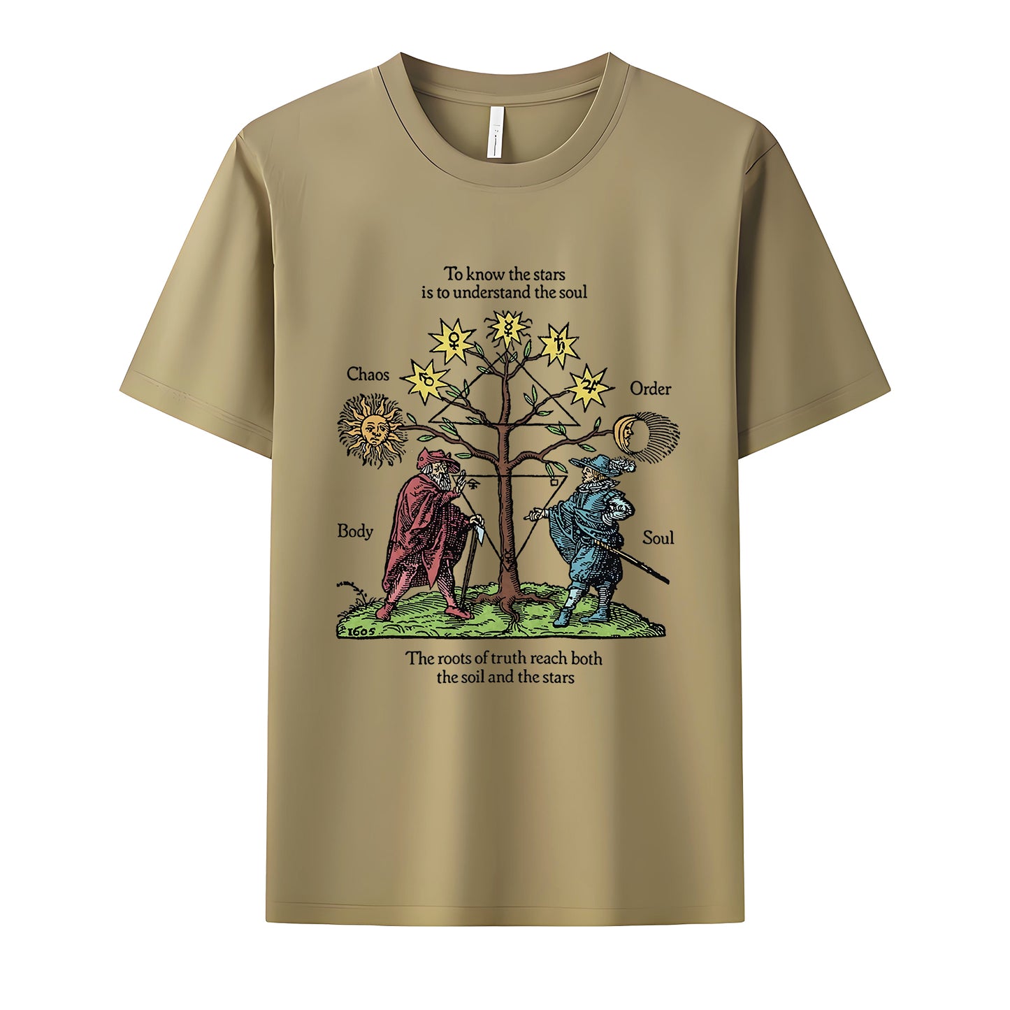 Roots of Truth Neck Short-Sleeve T-Shirt Soft & Breathable