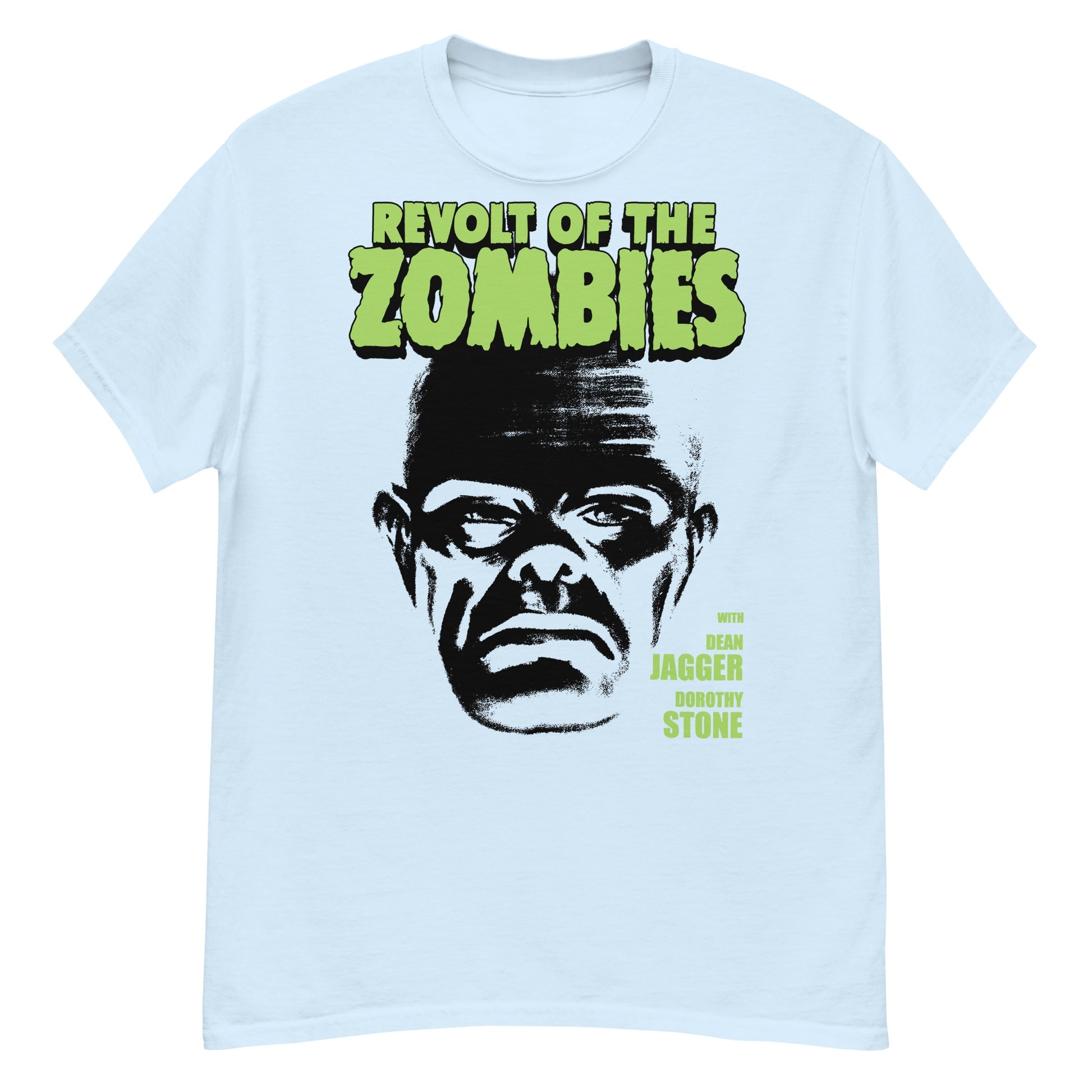 BIG HEAD ZOMBIE Crew Neck Short-Sleeve T-Shirt Soft & Breathable