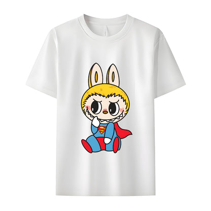 Super Labubu The Monsters Crew Neck Short Sleeve T-Shirt For Labubu Lover Gifts For Girlfriend