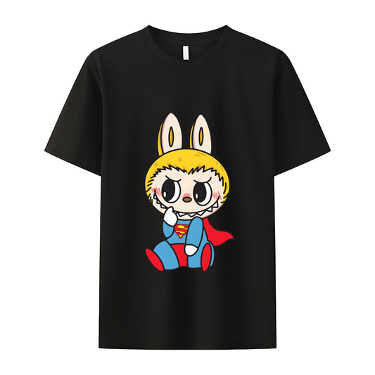 Super Labubu The Monsters Crew Neck Short Sleeve T-Shirt For Labubu Lover Gifts For Girlfriend