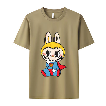 Super Labubu The Monsters Crew Neck Short Sleeve T-Shirt For Labubu Lover Gifts For Girlfriend