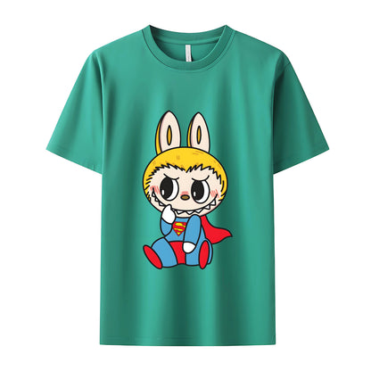 Super Labubu The Monsters Crew Neck Short Sleeve T-Shirt For Labubu Lover Gifts For Girlfriend