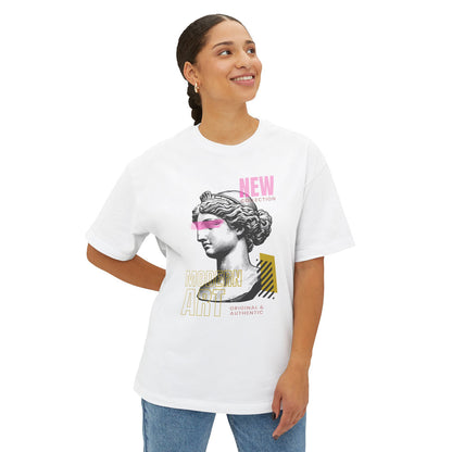 Modern Art Meets Medieval Sculpture - Oversized Fit