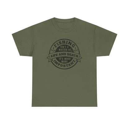 6-Fishing Puns Shirt Crew Neck Short-Sleeve T-Shirt – Classic & Comfortable