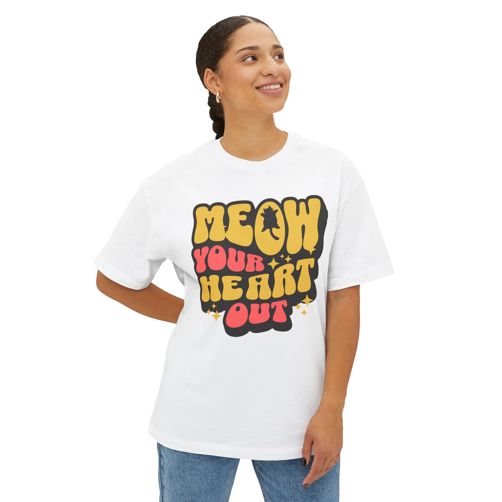 Meow Your Heart Out - Oversized Fit