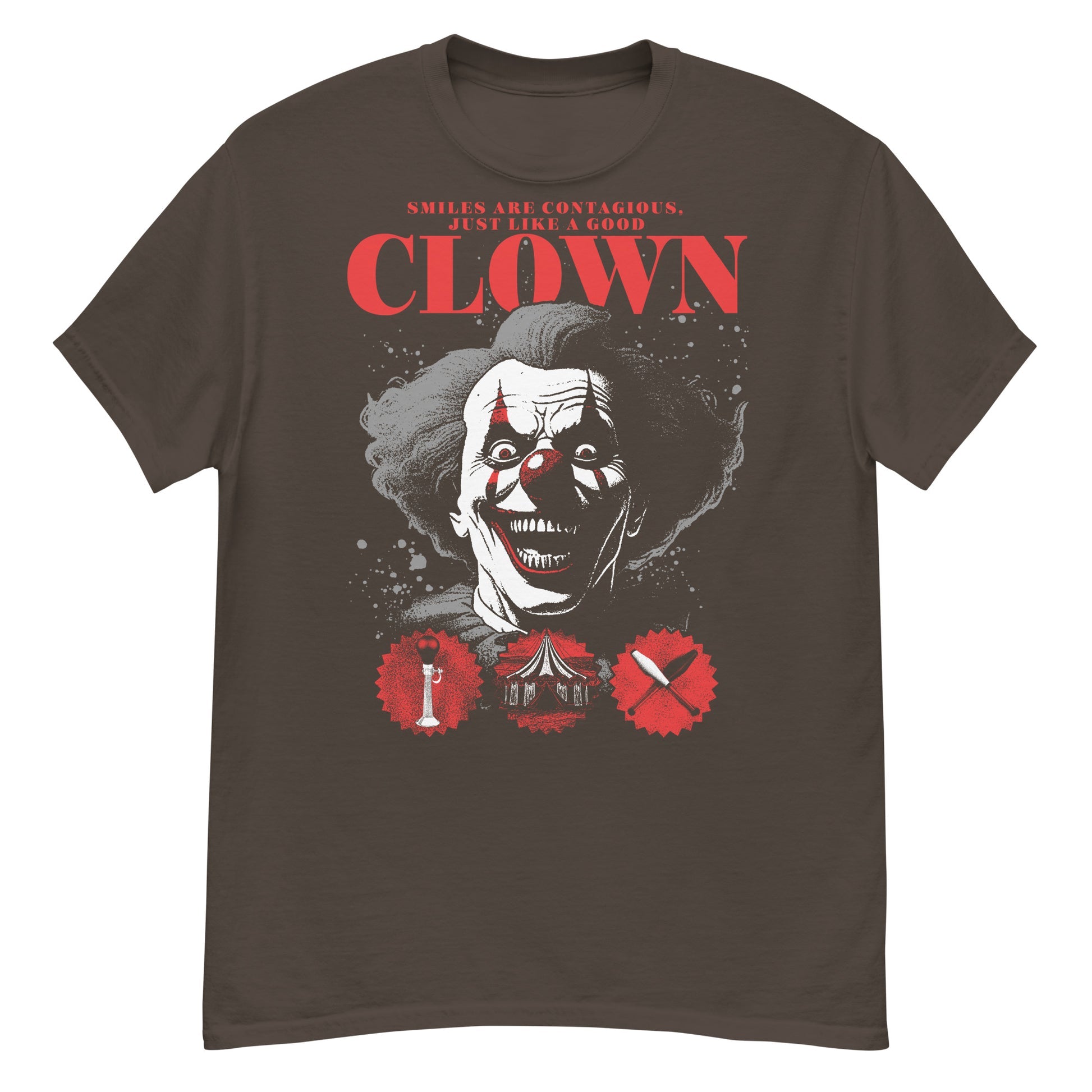 Smile Are Contagious Crew Neck Short-Sleeve T-Shirt Soft and Breathable