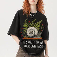 Your Own Pace Unisex Vintage Washed Tee