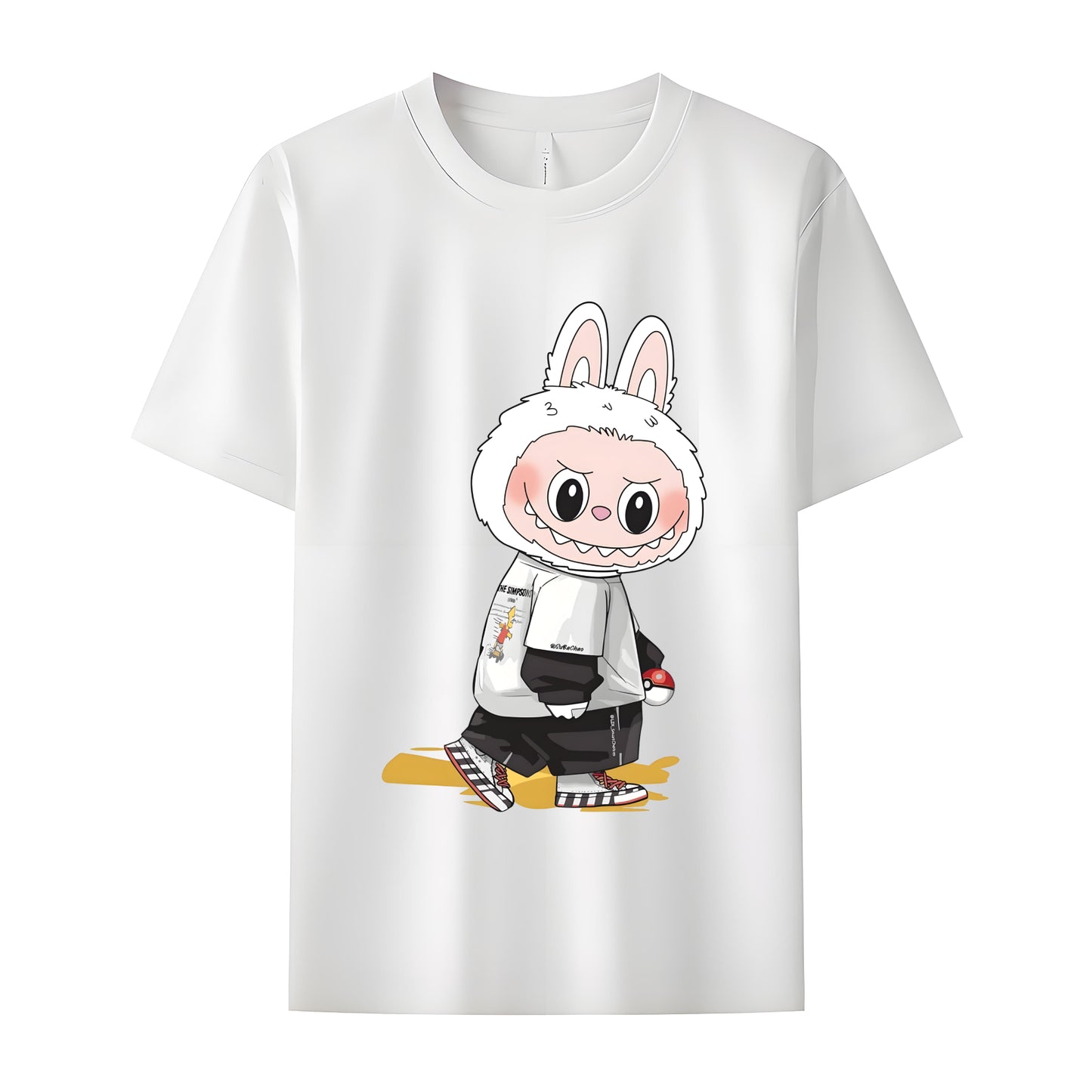 Cool Labubu The Monsters Crew Neck Short Sleeve T-Shirt For Labubu Lover Gifts For Girlfriend