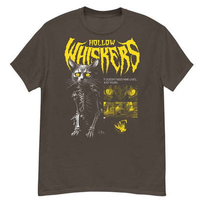 HOLLOW WHISKERS Crew Neck Short-Sleeve T-Shirt Soft & Breathable