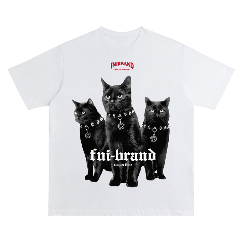 Cute Animals Crew Neck Short-Sleeve T-Shirt