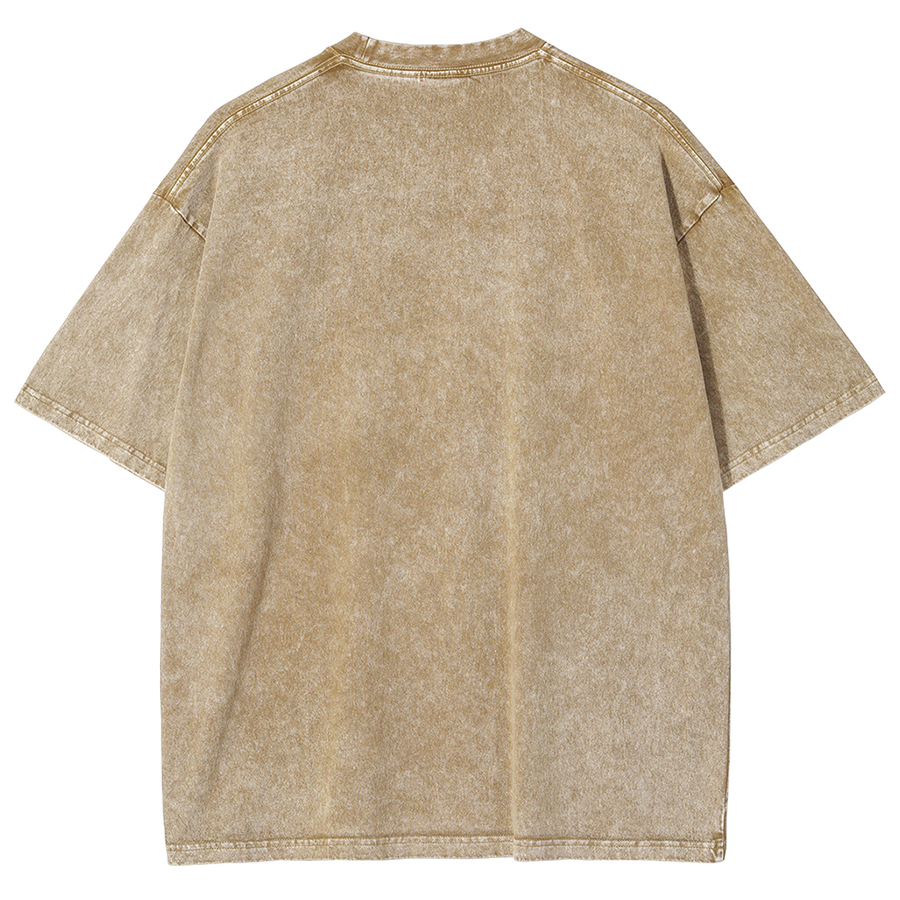 Toadally Rad Unisex Oversized Print Vintage Wash Denim T-Shirt