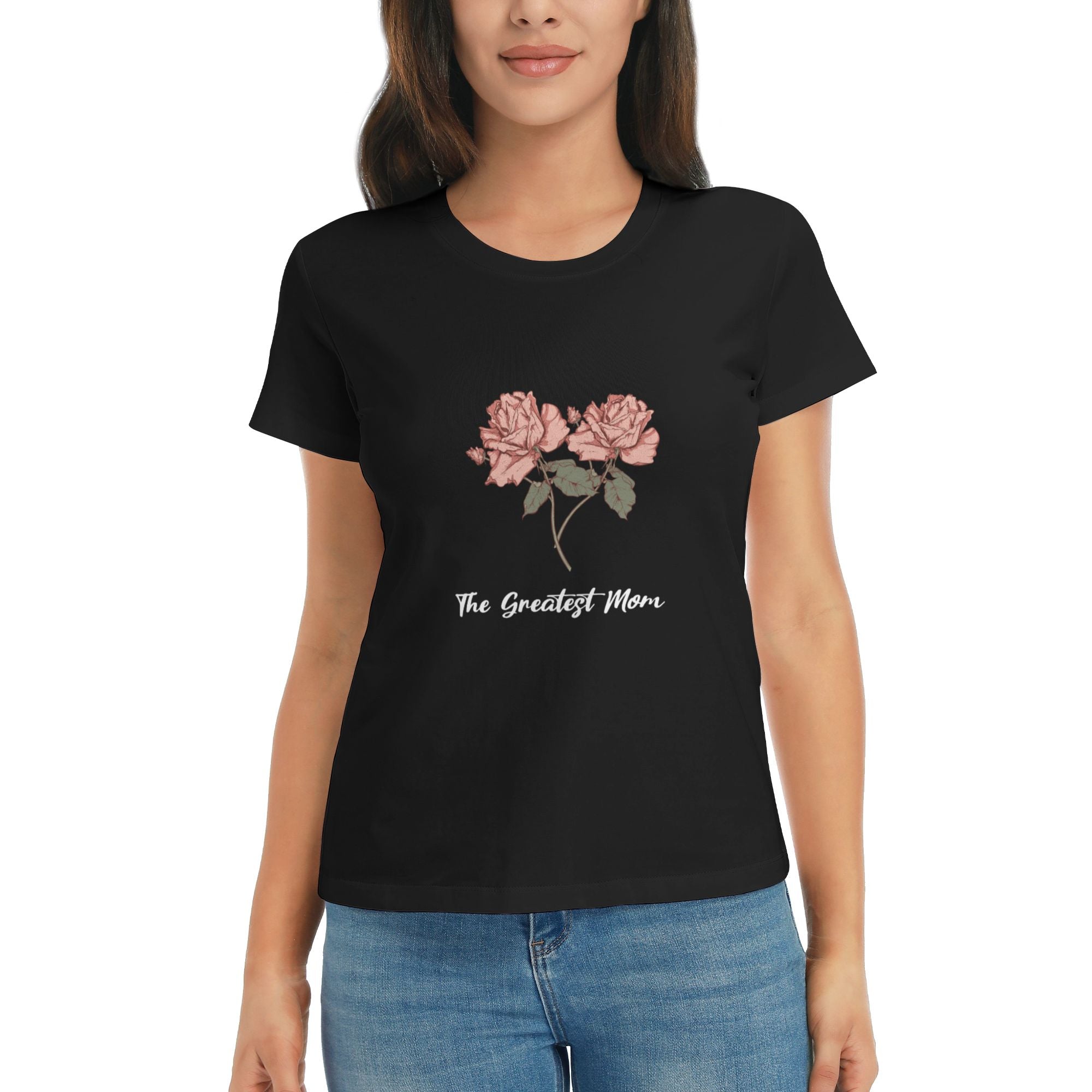 Personalized Vintage Birth Flowers T-shirt Mother's Day Gift for Her