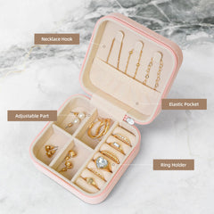 Personalized Birth Flower Jewelry Box Organizer with Name Birthday Wedding Gift for Woman
