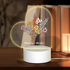Personalized Love Acrylic Lamp Gift for Her