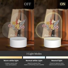 Personalized Love Acrylic Lamp Gift for Her