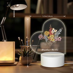 Personalized Love Acrylic Lamp Gift for Her
