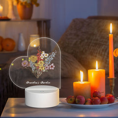 Personalized Love Acrylic Lamp Gift for Her
