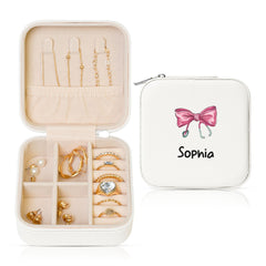 Personalized Medical Bow Stethoscope Jewelry Box Organizer with Name Birthday Wedding Gift for Nurse