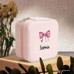 Personalized Medical Bow Stethoscope Jewelry Box Organizer with Name Birthday Wedding Gift for Nurse