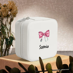 Personalized Medical Bow Stethoscope Jewelry Box Organizer with Name Birthday Wedding Gift for Nurse