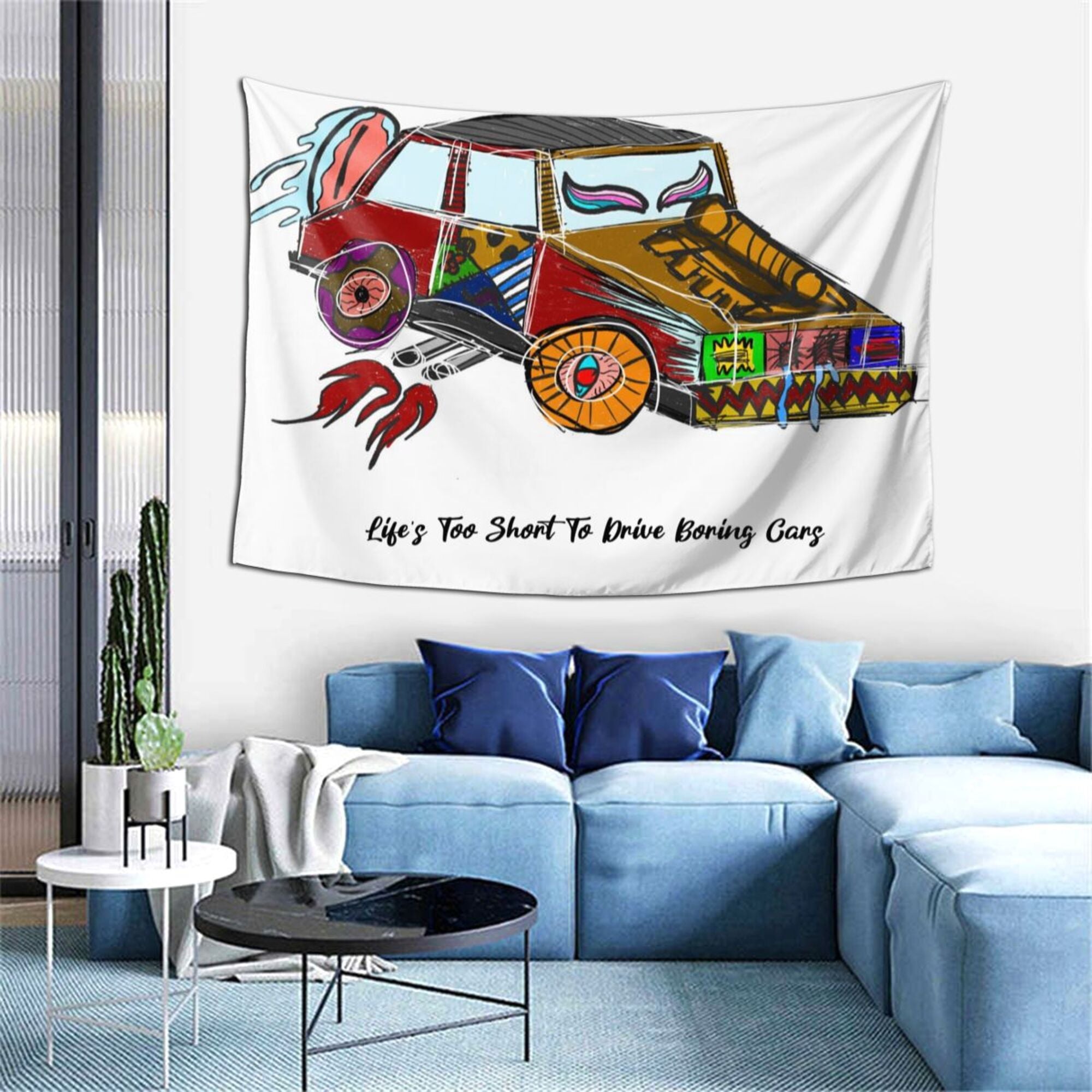 Personalized Pattern Tapestry with Text Wall Decor Gift for Couple Housewarming Gift