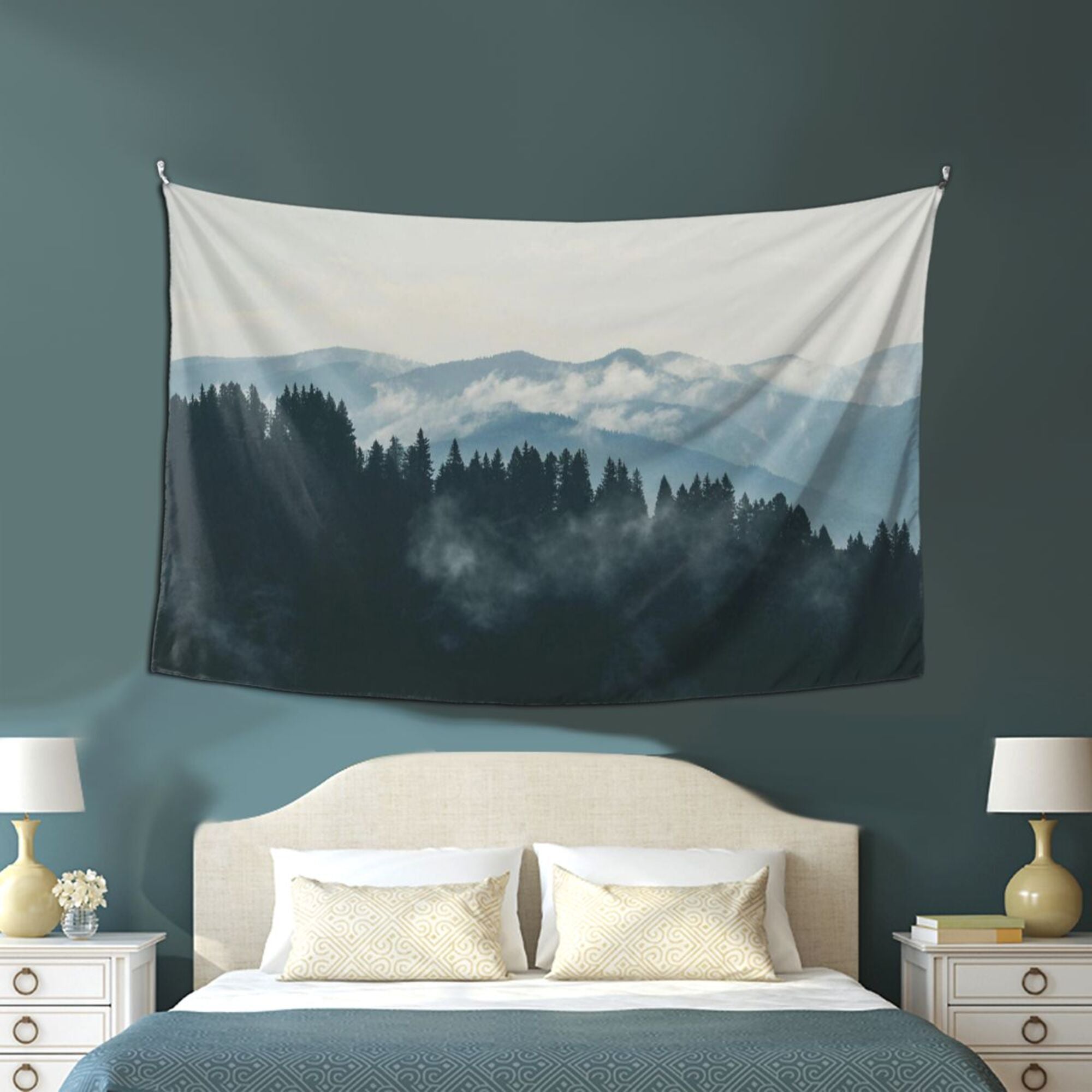 Personalized Pattern Tapestry with Text Wall Decor Gift for Couple Housewarming Gift