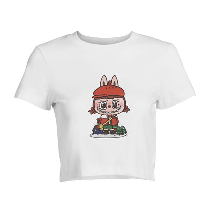 Funny Labubu The Monsters Crew Neck Short Sleeve T-Shirt For Labubu Lover Birthday Gifts