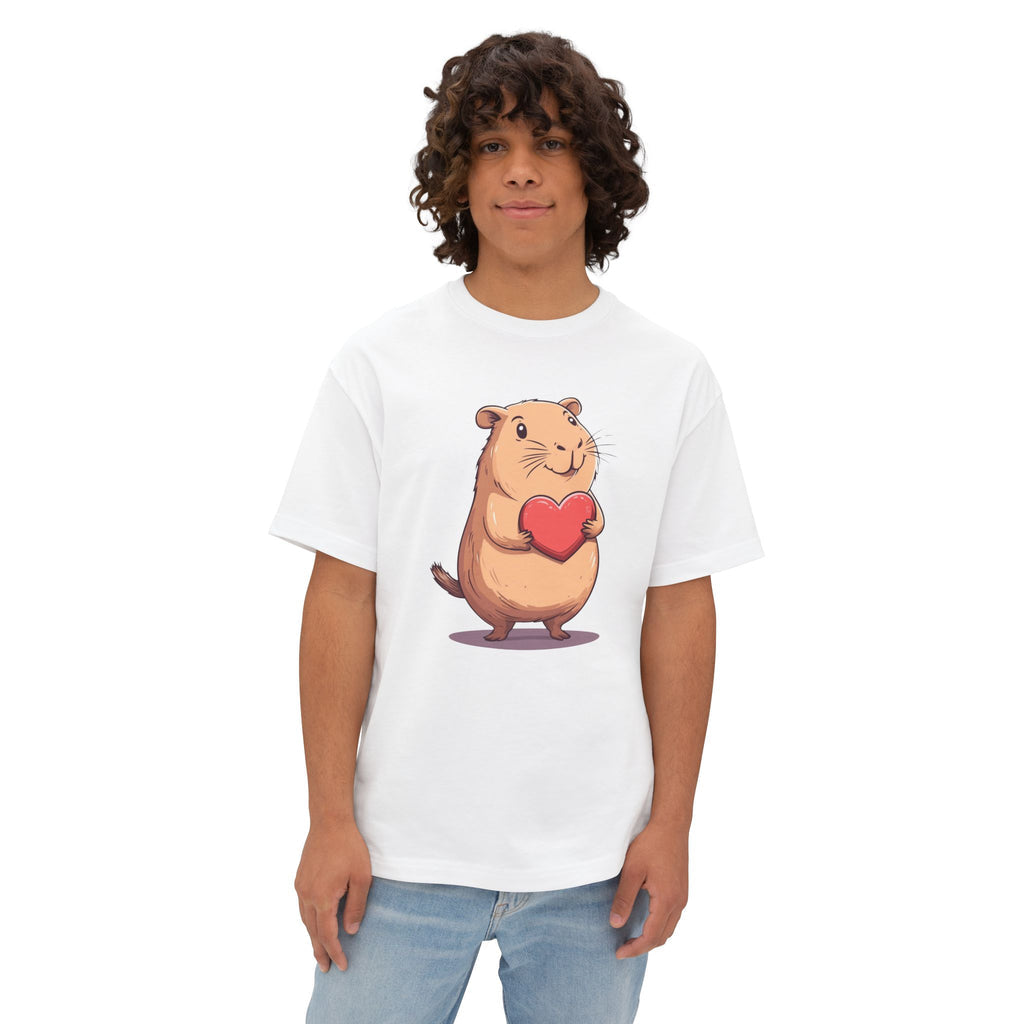 Heart Capybara - Oversized Fit