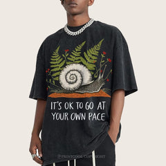 Your Own Pace Unisex Vintage Washed Tee