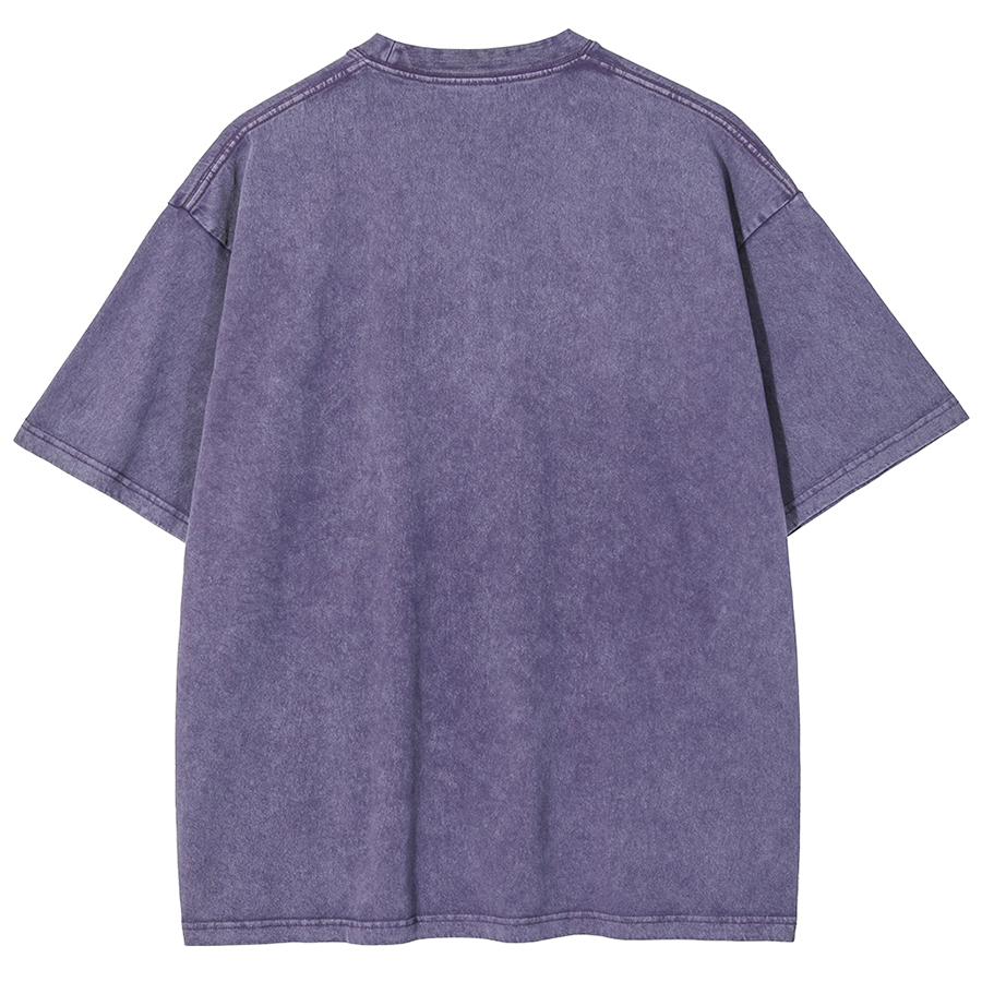 Toadally Rad Unisex Oversized Print Vintage Wash Denim T-Shirt