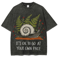Your Own Pace Unisex Vintage Washed Tee
