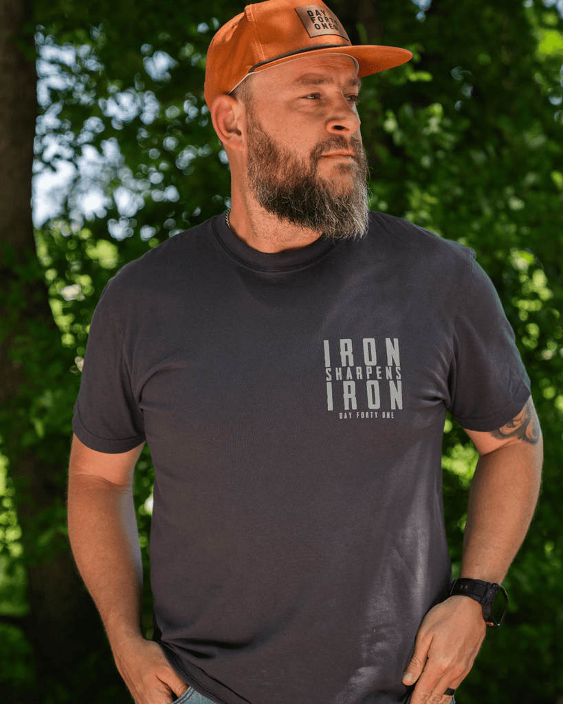 Iron Sharpens Iron Neck Short-Sleeve T-Shirt Soft & Breathable