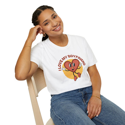 Cute Retro I LOVE MY BOYFRIEND - Classic Fit