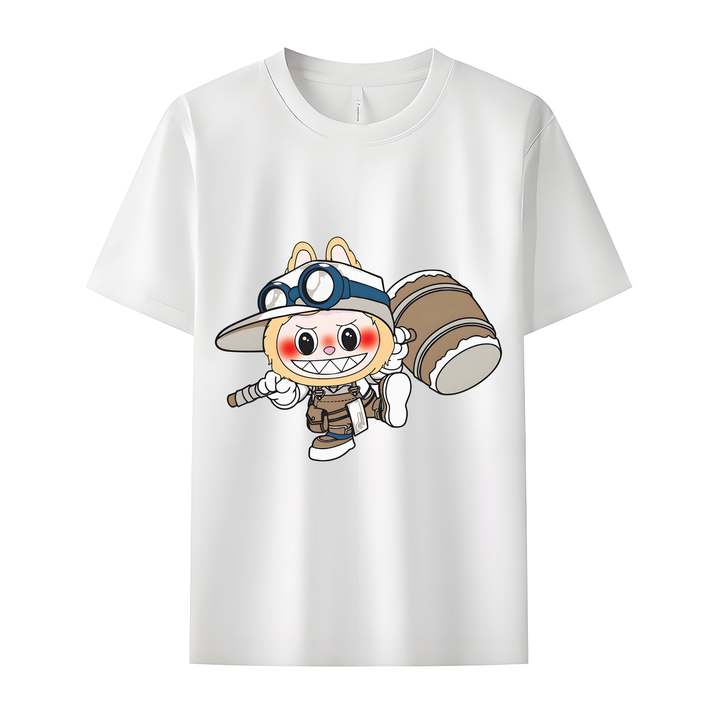 Funny Labubu The Monsters Crew Neck T-Shirt For Labubu Lover Gifts For Girlfriend