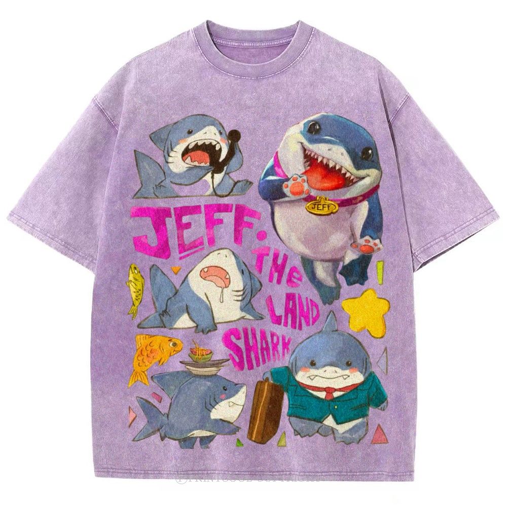 The Land Shark Unisex Vintage Washed Tee