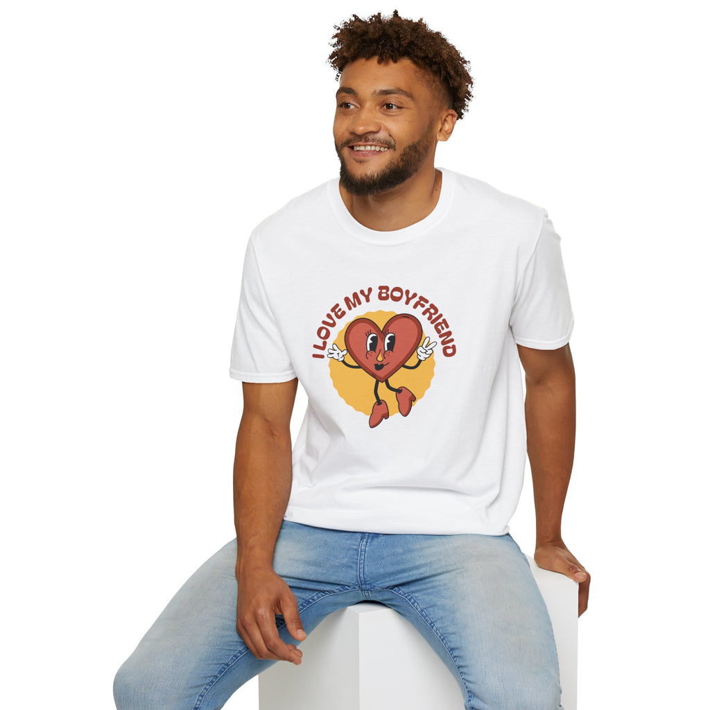 Cute Retro I LOVE MY BOYFRIEND - Classic Fit