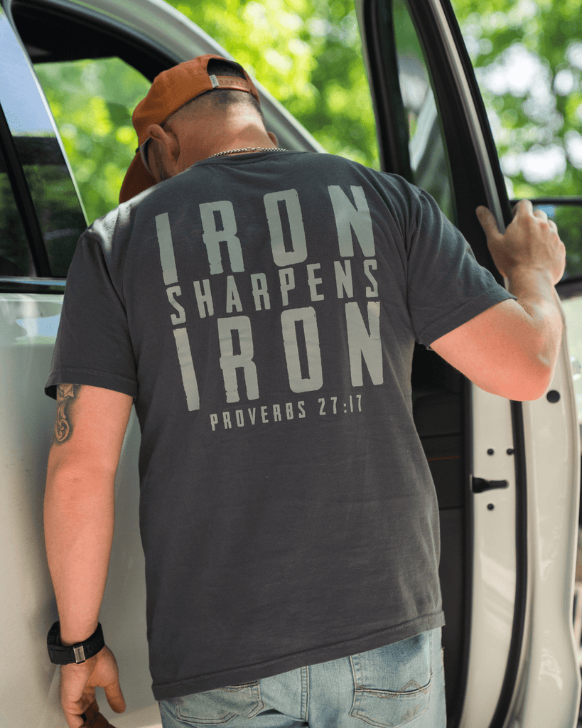 Iron Sharpens Iron Neck Short-Sleeve T-Shirt Soft & Breathable