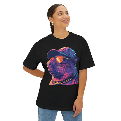 Capybara In Baseball Cap - Oversized Fit