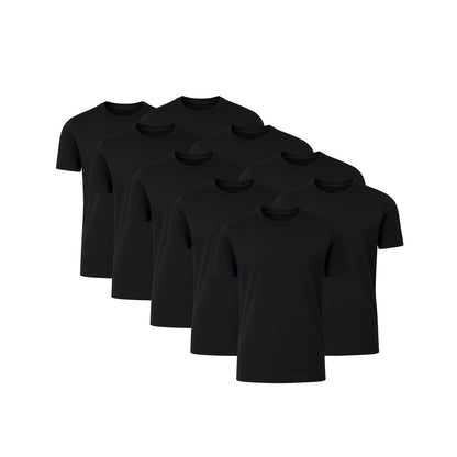 6 Pack Crew Neck Short-Sleeve T-Shirt Soft & Breathable