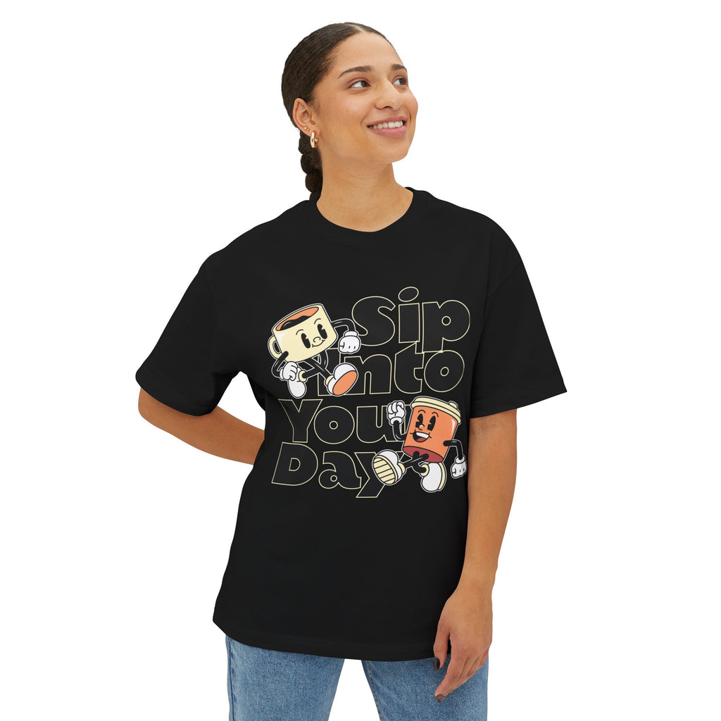 Coffee Tagline - Oversized Fit