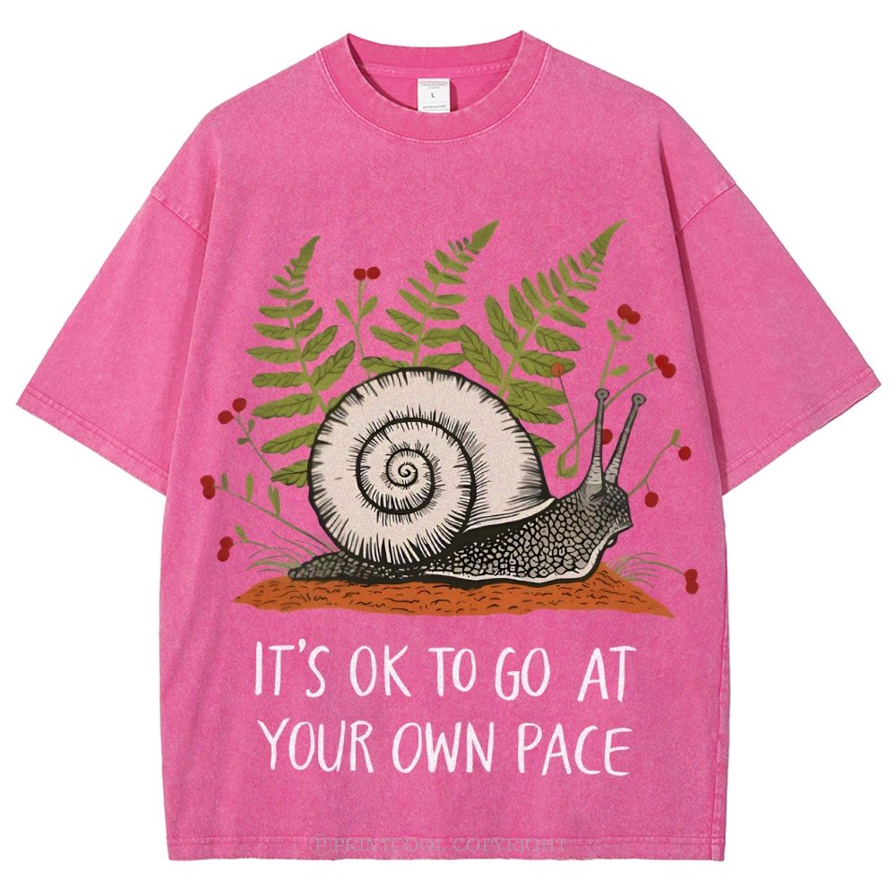 Your Own Pace Unisex Vintage Washed Tee