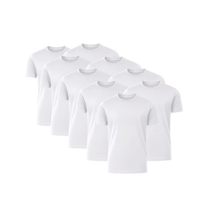 6 Pack Crew Neck Short-Sleeve T-Shirt Soft & Breathable