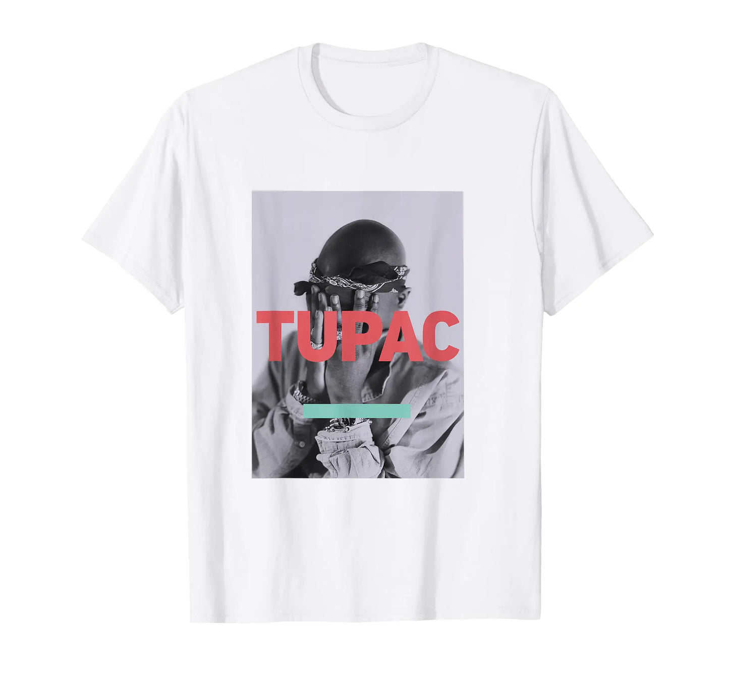 Tupac Inspired Crew Neck Short-Sleeve T-Shirt Soft and Breathable